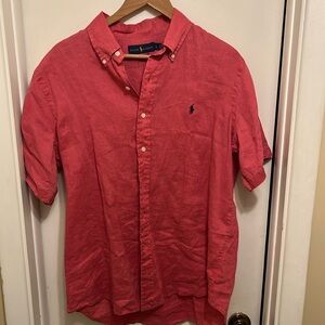 Men’s Polo Linen Shirt